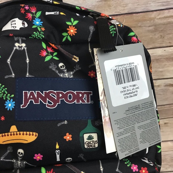 JanSport Day of the dead backpack de los muertos - Picture 4 of 8